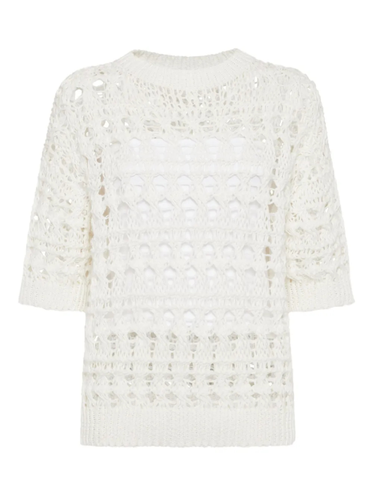 Brunello Cucinelli свитер фактурной вязки, белый
Brunello Cucinelli свитер фактурной вязки, белый