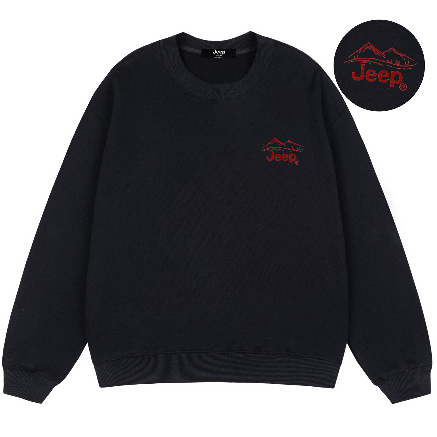 Унисекс свитшот Jeep, черный
Унисекс свитшот Jeep, черный