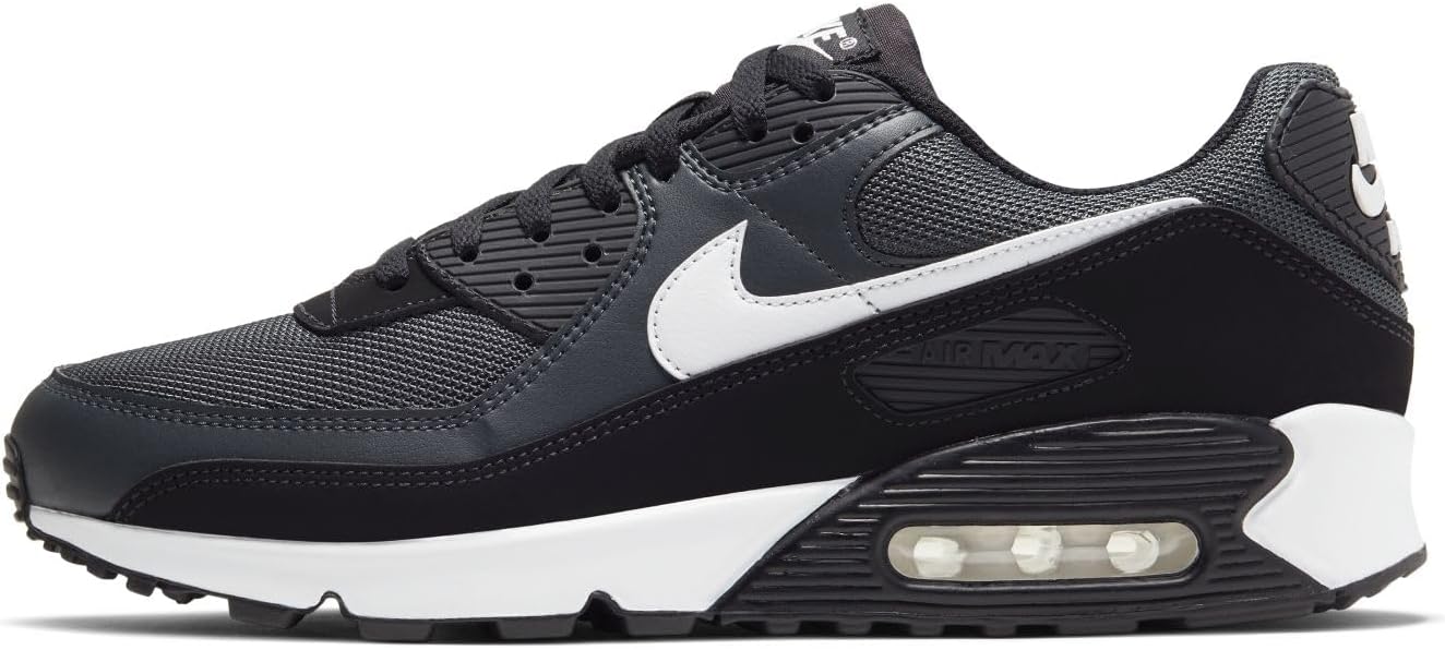 Мужские кроссовки Nike Air Max 90 из кожи с низким верхом, белый/черный/серый
Мужские кроссовки Nike Air Max 90 из кожи с низким верхом, белый/черный/серый
