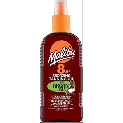 Масло для загара SPF 8 с бронзирующим эффектом и аргановым маслом 0,21 кг Malibu
Масло для загара SPF 8 с бронзирующим эффектом и аргановым маслом 0,21 кг Malibu