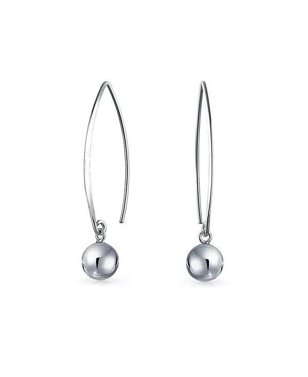 Минималистичные геометрические серьги-подвески из стерлингового серебра с покрытием из 14-каратного золота, бусина 8 мм Bling Jewelry, silver
Минималистичные геометрические серьги-подвески из стерлингового серебра с покрытием из 14-каратного золота, бусина 8 мм Bling Jewelry, silver