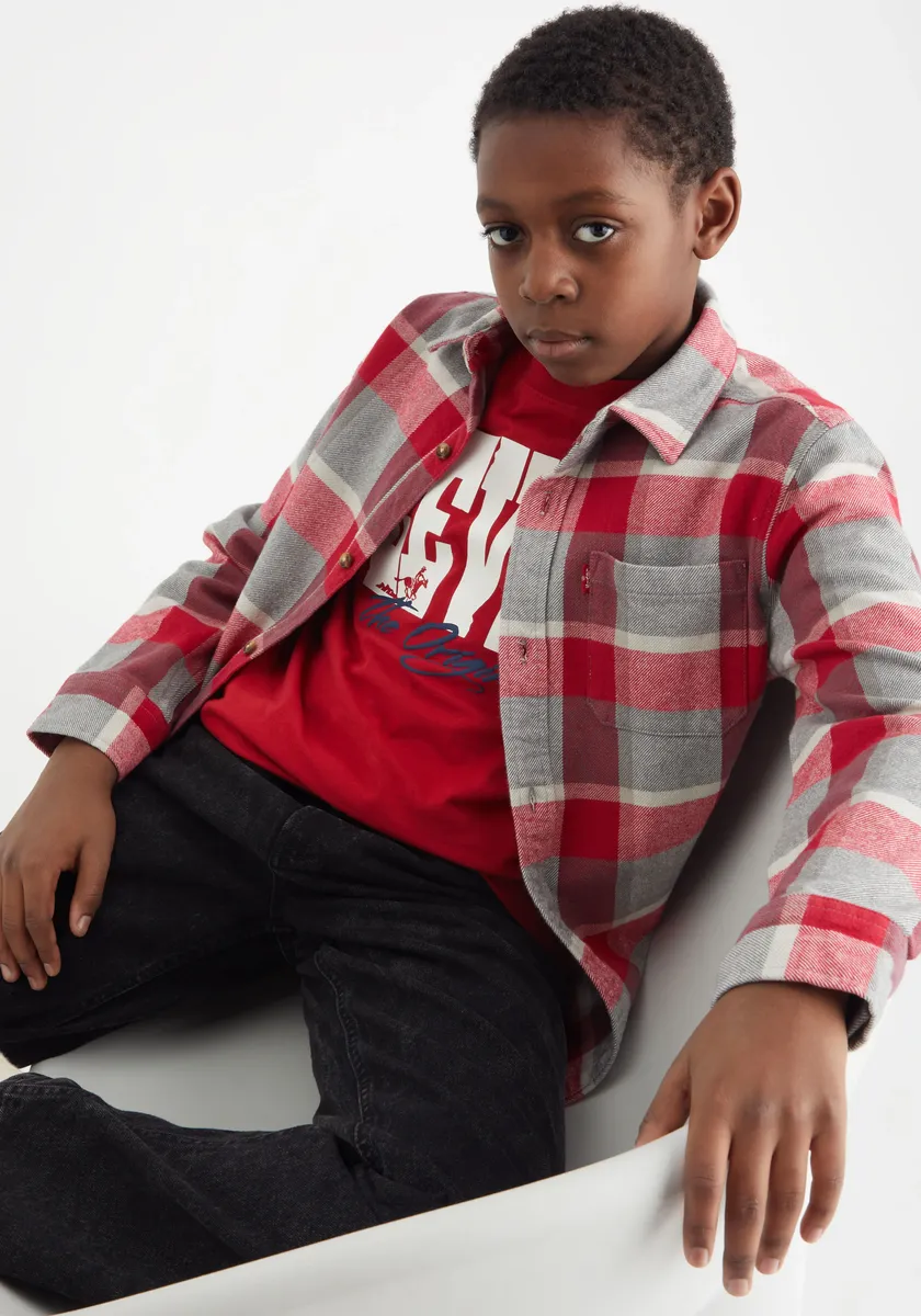 Детская фланелевая рубашка Levi's "LVB LS FLANNEL SHIRT", для МАЛЬЧИКОВ Levi'S Kids, цвет Chili Pepper
Детская фланелевая рубашка Levi's "LVB LS FLANNEL SHIRT", для МАЛЬЧИКОВ Levi'S Kids, цвет Chili Pepper