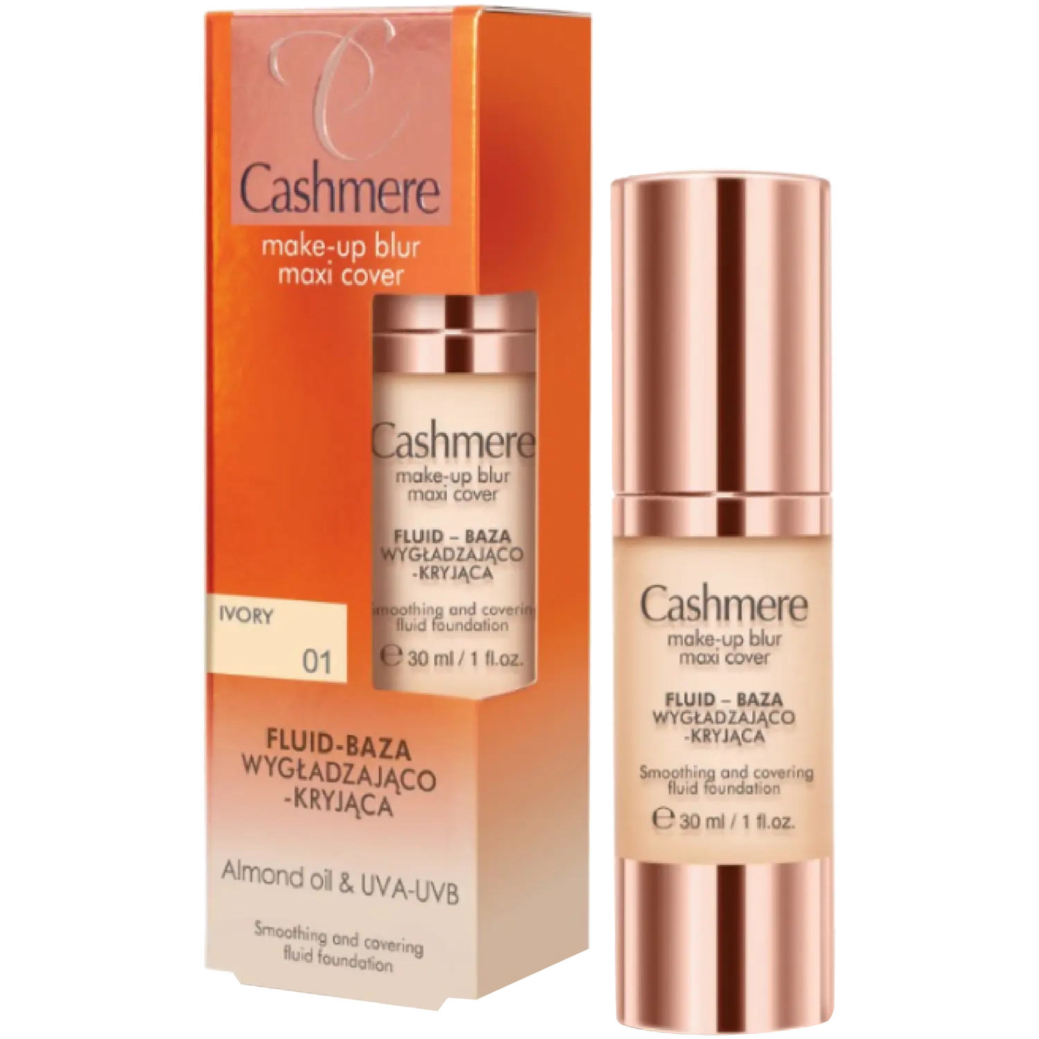 Флюид-разглаживающая и покрывающая база слоновая кость Cashmere Make-Up Blur Maxi Cover, 30 мл
Флюид-разглаживающая и покрывающая база слоновая кость Cashmere Make-Up Blur Maxi Cover, 30 мл