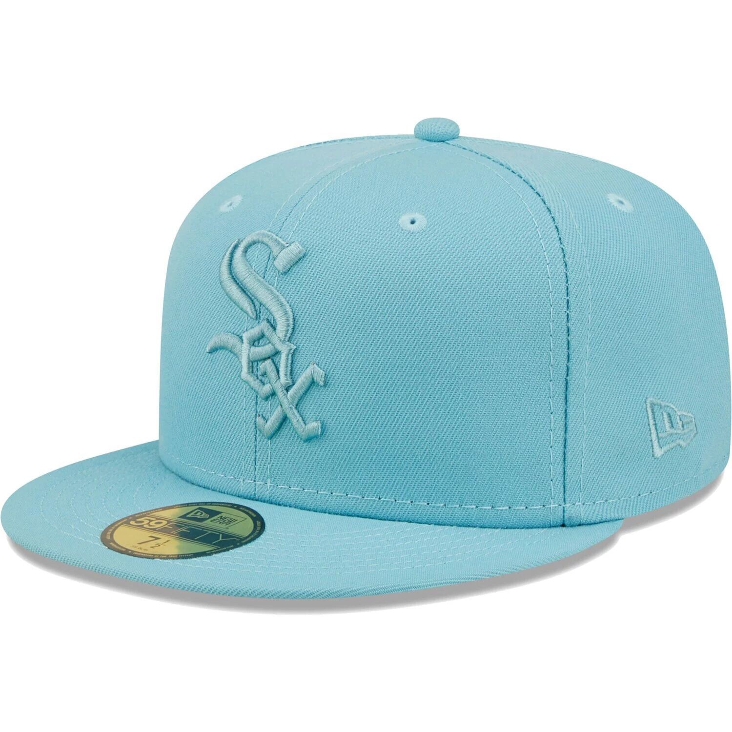 Мужская приталенная шляпа New Era Light Blue Chicago White Sox Color Pack 59FIFTY
Мужская приталенная шляпа New Era Light Blue Chicago White Sox Color Pack 59FIFTY