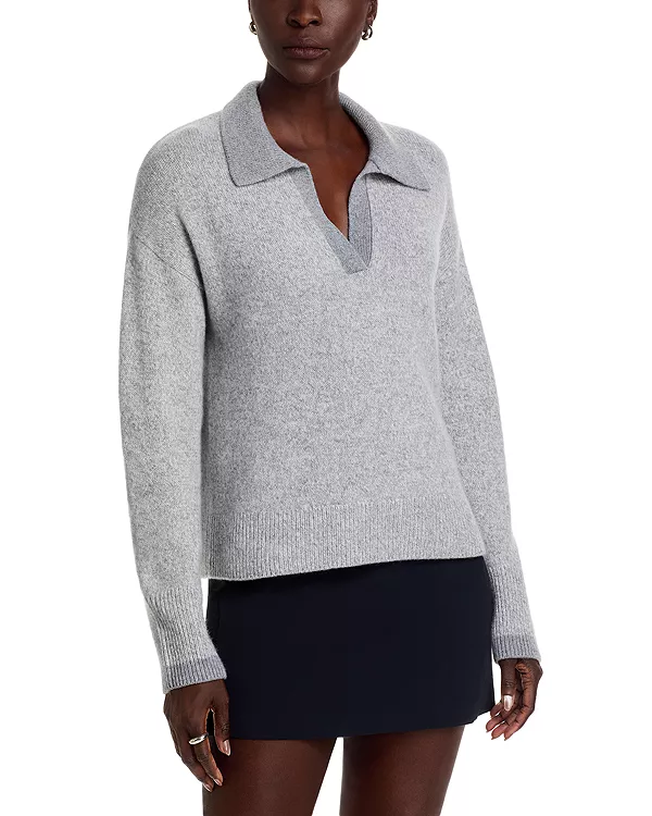 Пуловер с длинными рукавами и воротником-поло из 100% кашемира - эксклюзивный товар. C By Bloomingdale'S Cashmere, серый
Пуловер с длинными рукавами и воротником-поло из 100% кашемира - эксклюзивный товар. C By Bloomingdale'S Cashmere, серый