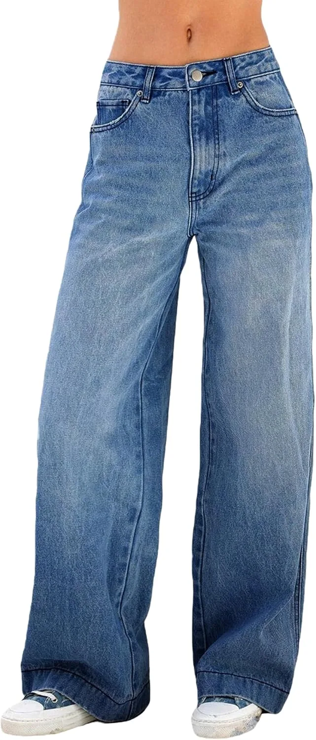 Женские джинсы wide leg mid low rise baggy в стиле y2k Flvsun
Женские джинсы wide leg mid low rise baggy в стиле y2k Flvsun