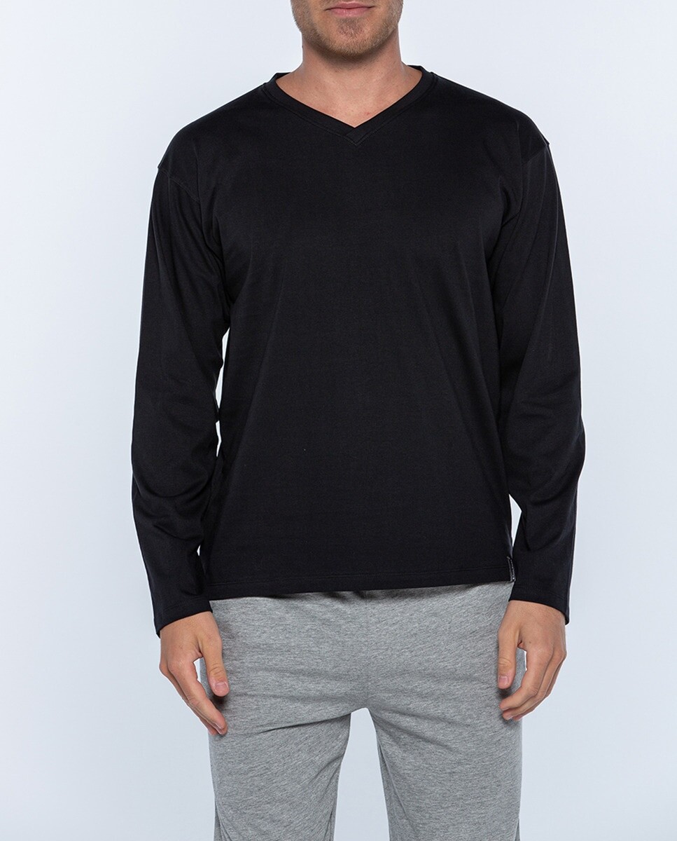 Мужская пижама с короткими рукавами из 100% чесаного хлопка Punto Blanco, черный
Мужская пижама с короткими рукавами из 100% чесаного хлопка Punto Blanco, черный