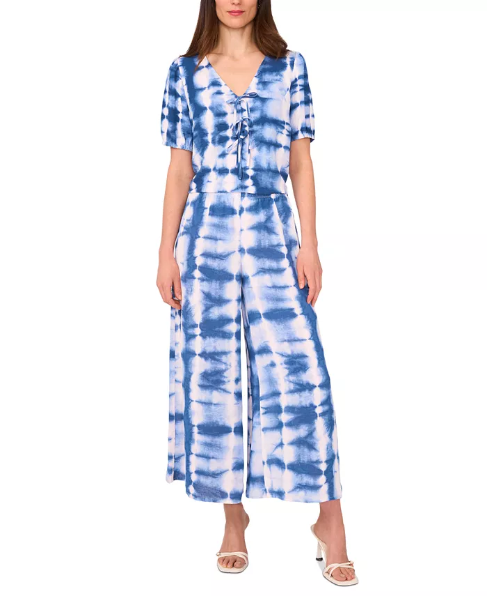 Женский топ с завязками спереди и брюки-накидки из ткани тай-дай Sam & Jess, синий
Женский топ с завязками спереди и брюки-накидки из ткани тай-дай Sam & Jess, синий