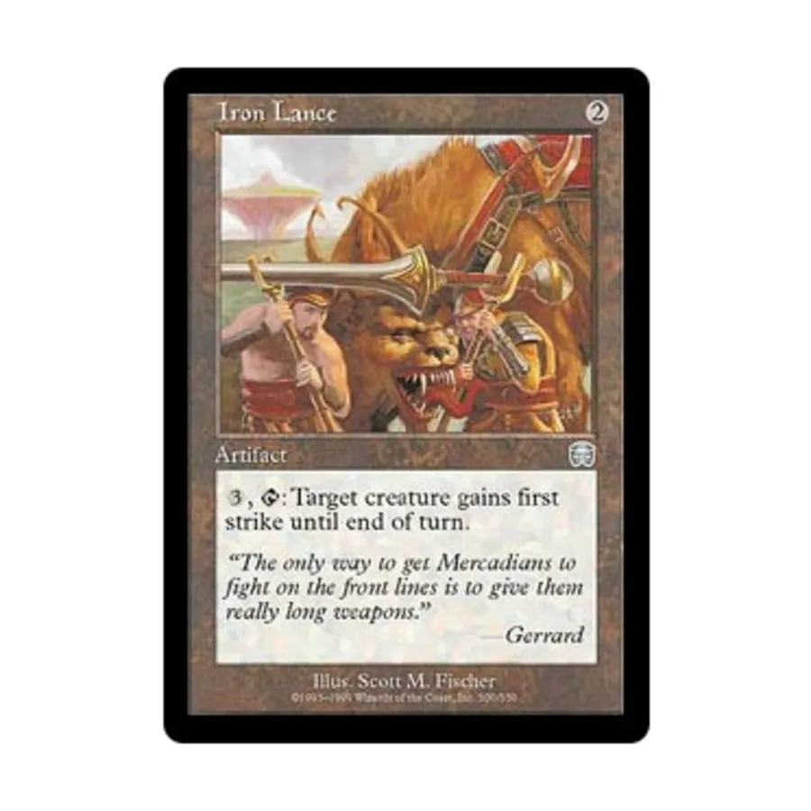 CCG Железное копье (U), MTG - Mercadian Masques
CCG Железное копье (U), MTG - Mercadian Masques