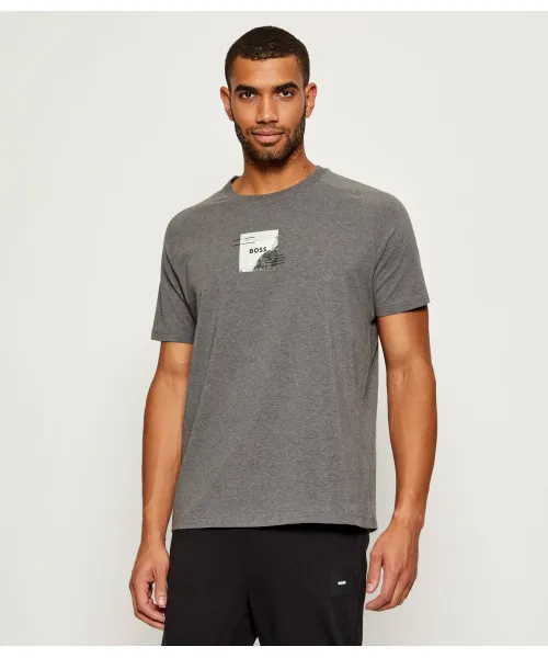 Футболка с полосками Relaxed fit Boss Green, серый 
Футболка с полосками Relaxed fit Boss Green, серый