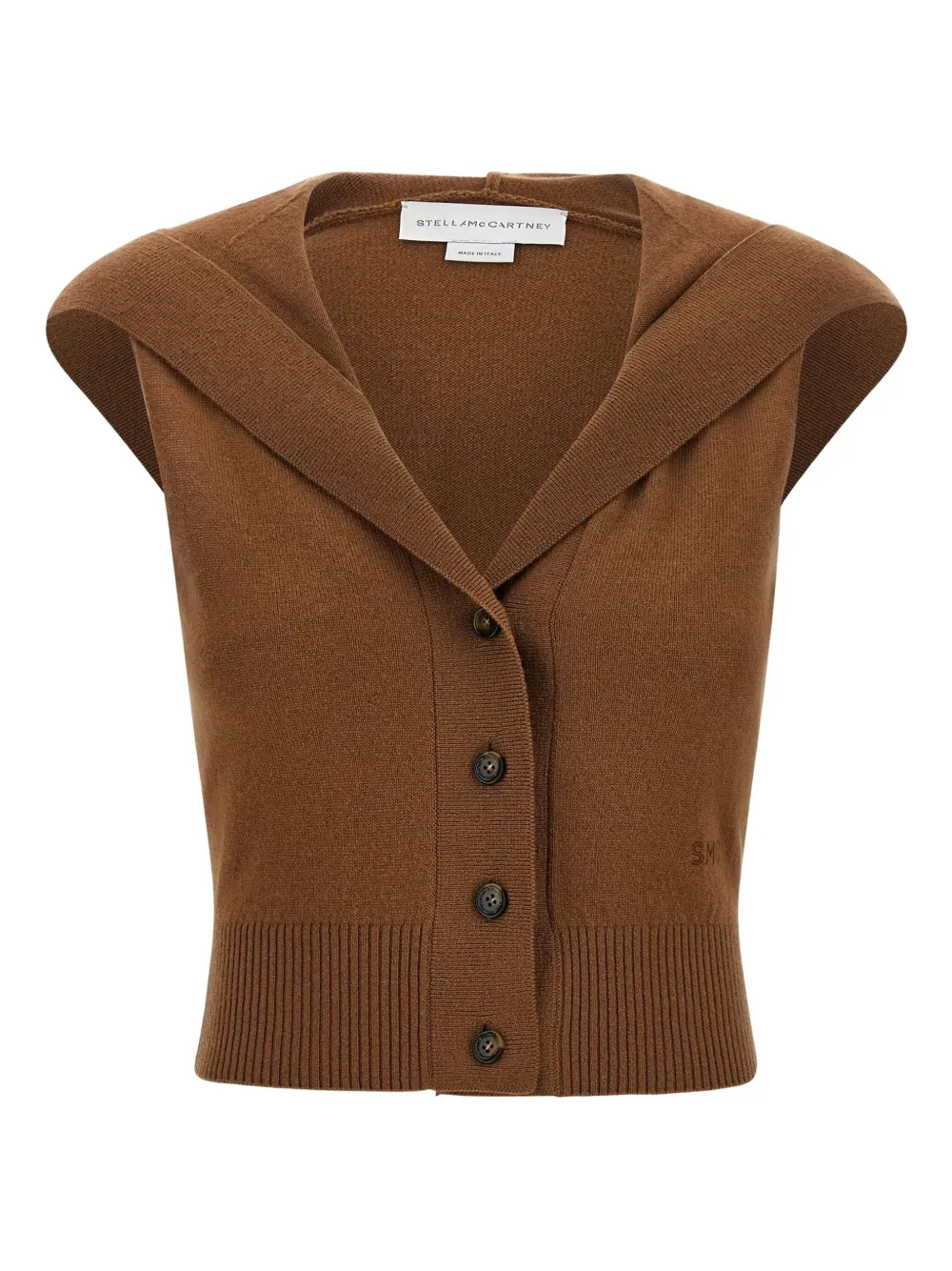Вязаный топ с капюшоном STELLA MCCARTNEY, коричневый
Вязаный топ с капюшоном STELLA MCCARTNEY, коричневый