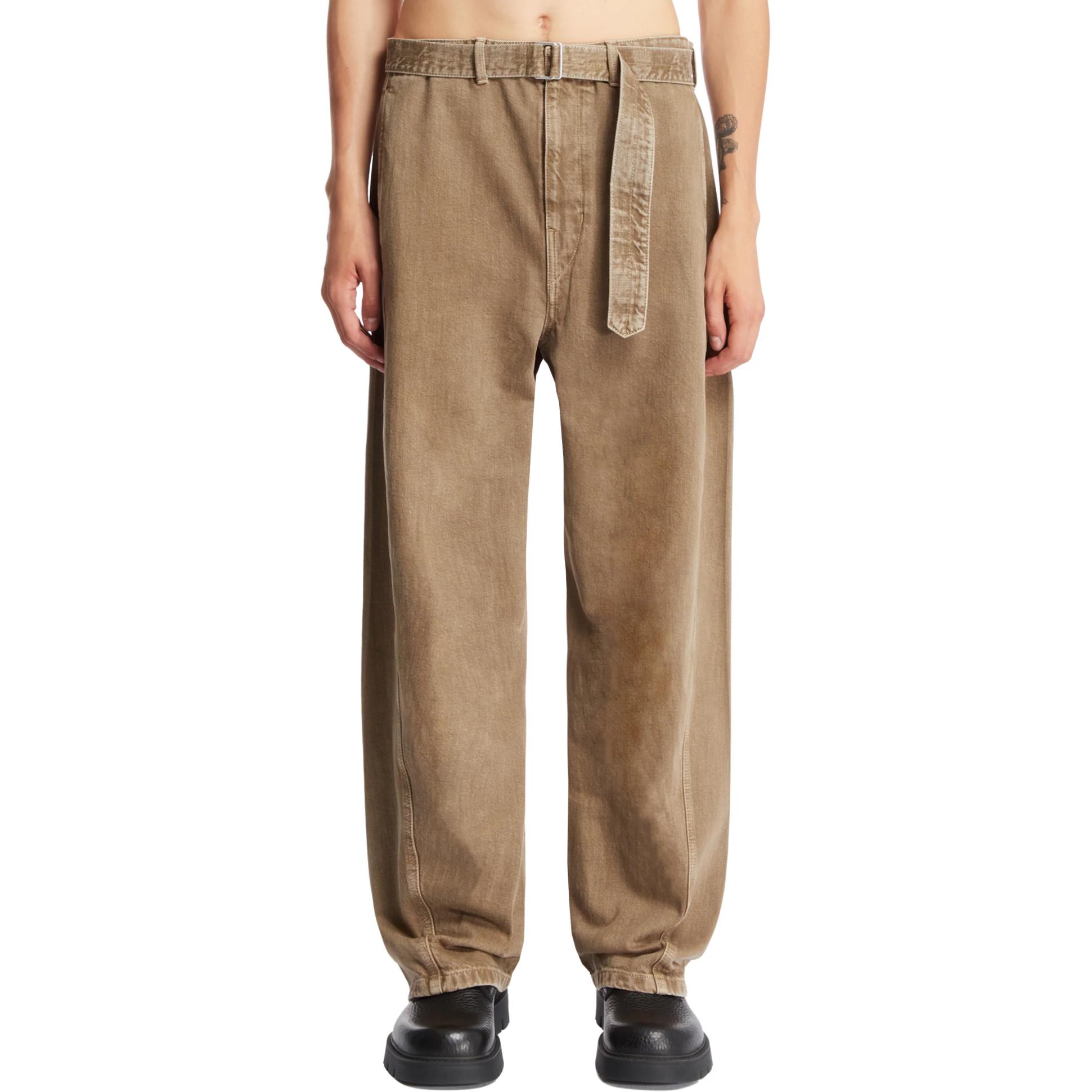 Перекрученные брюки с поясом Lemaire, коричневый
Перекрученные брюки с поясом Lemaire, коричневый