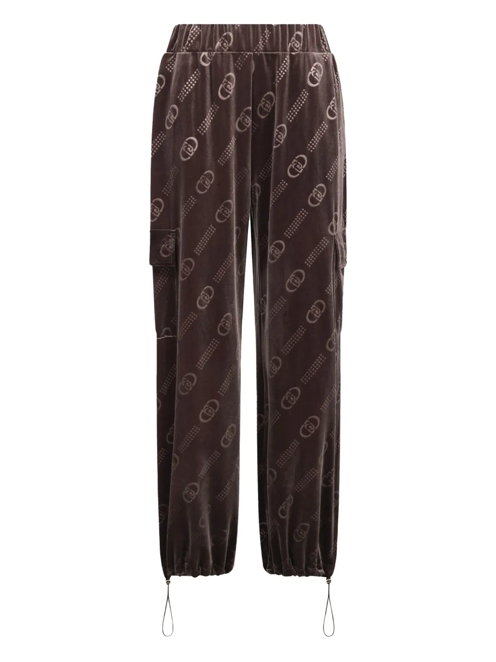 Брюки с эластичными манжетами и логотипом LIU JO, коричневый
Брюки с эластичными манжетами и логотипом LIU JO, коричневый