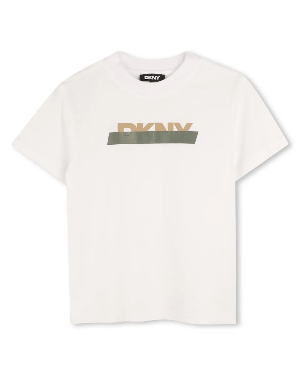 Детская хлопковая футболка DKNY, белый
Детская хлопковая футболка DKNY, белый