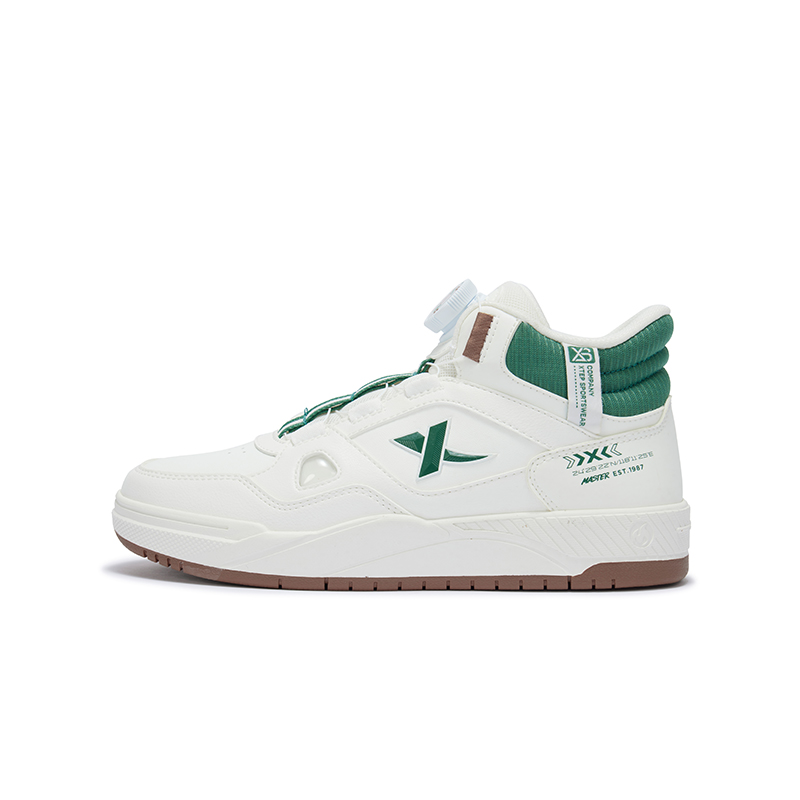 Амортизирующие износостойкие высокие детские скейтбординговые кроссовки бело-зеленые XTEP
Амортизирующие износостойкие высокие детские скейтбординговые кроссовки бело-зеленые XTEP