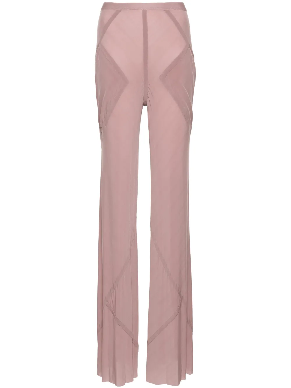 Расклешенные брюки со швами Rick Owens, розовый 
Расклешенные брюки со швами Rick Owens, розовый