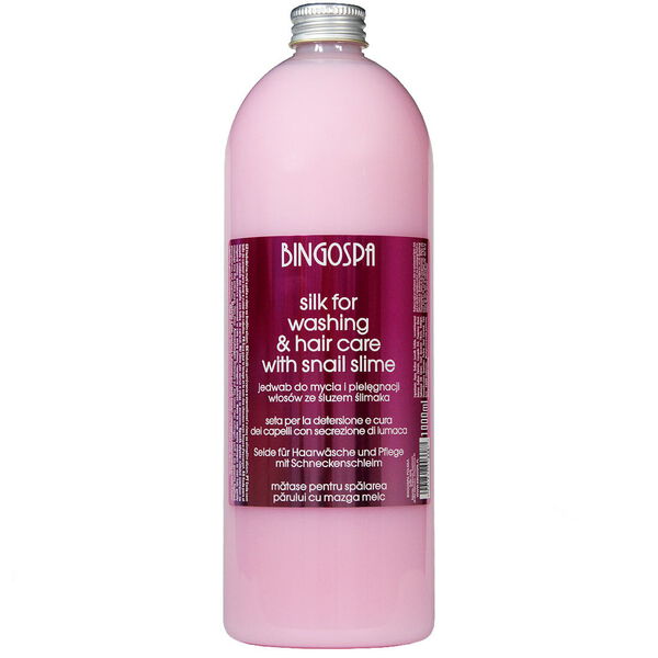 Шелк для мытья и ухода за волосами с улиточной слизью, 1000 мл Bingospa 
Шелк для мытья и ухода за волосами с улиточной слизью, 1000 мл Bingospa