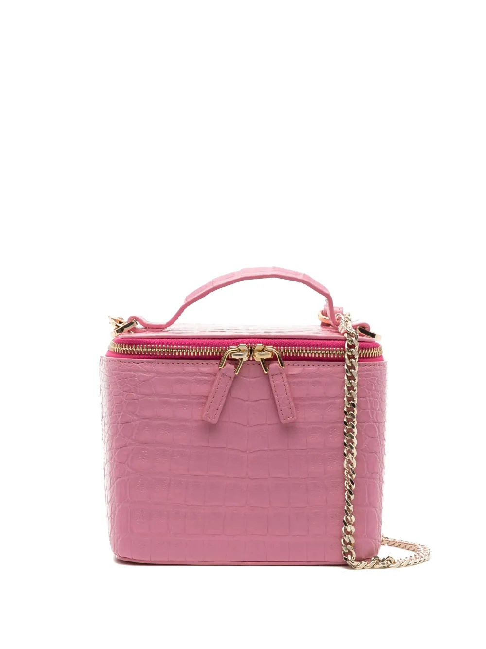 Сумка-тоут с тиснением под кожу крокодила Maria Oliver, розовый
Сумка-тоут с тиснением под кожу крокодила Maria Oliver, розовый