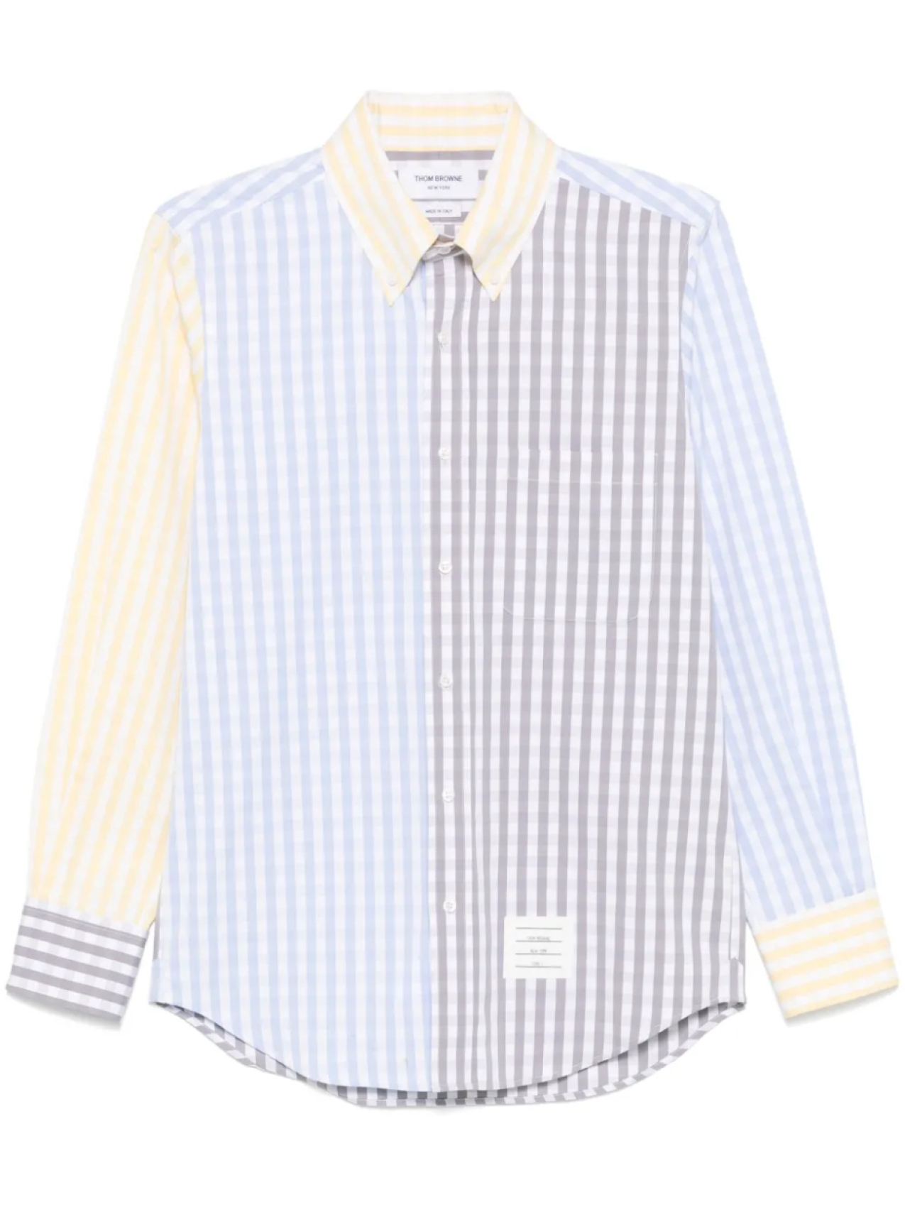 Thom Browne поплиновая рубашка в клетку гингем, синий
Thom Browne поплиновая рубашка в клетку гингем, синий