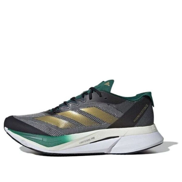 Кроссовки adizero boston 12 'aurora ink matte gold' Adidas, черный
Кроссовки adizero boston 12 'aurora ink matte gold' Adidas, черный