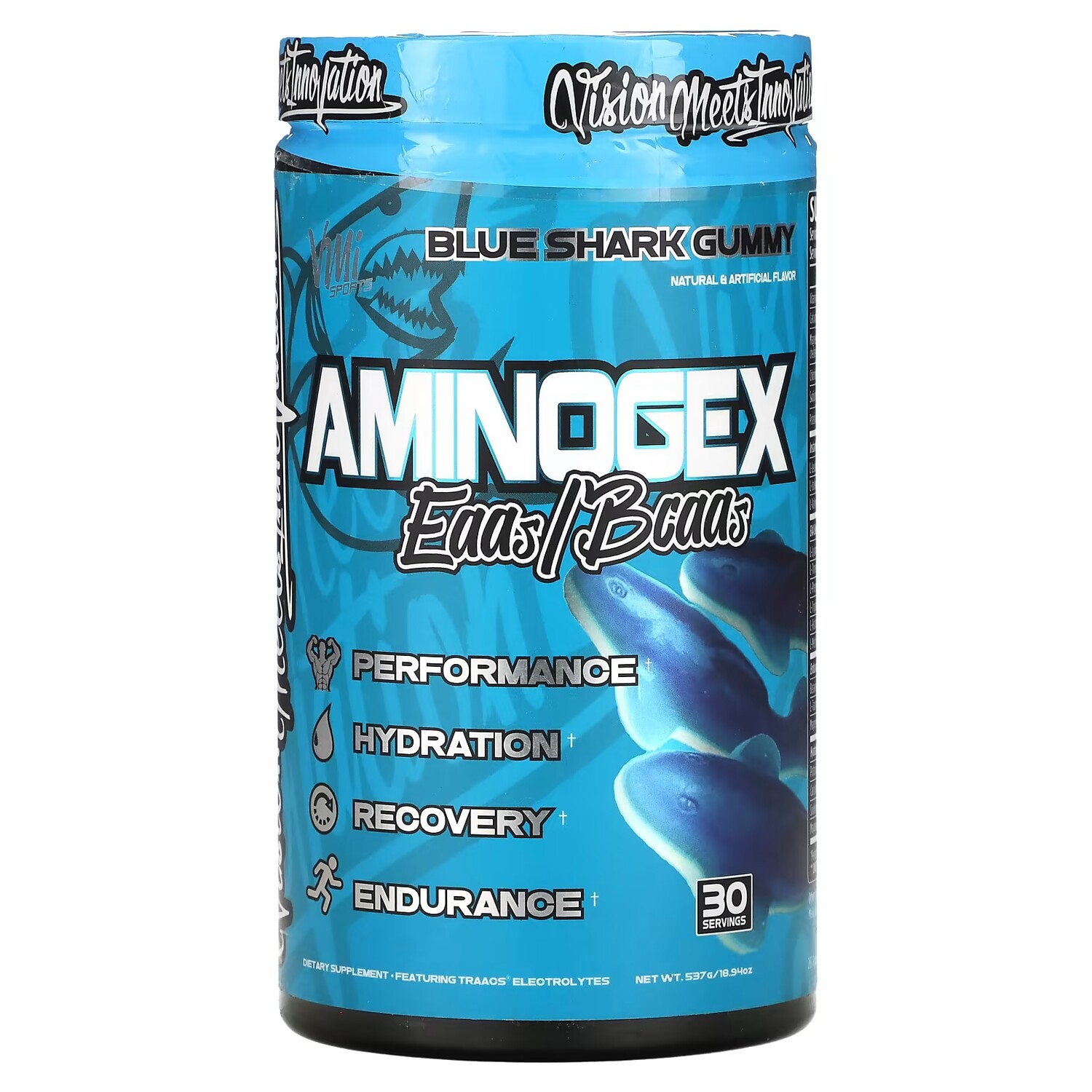 Добавка с электролитами VMI Sports Aminogex EAA/BCAA Gummy Blue Shark Gummy, 537 г
Добавка с электролитами VMI Sports Aminogex EAA/BCAA Gummy Blue Shark Gummy, 537 г