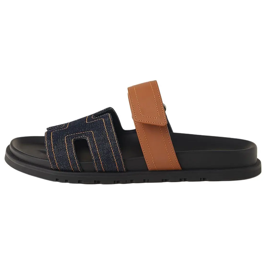 HERMES Тапочки-слайды Chypre, мужские, черно-оранжевые
HERMES Тапочки-слайды Chypre, мужские, черно-оранжевые