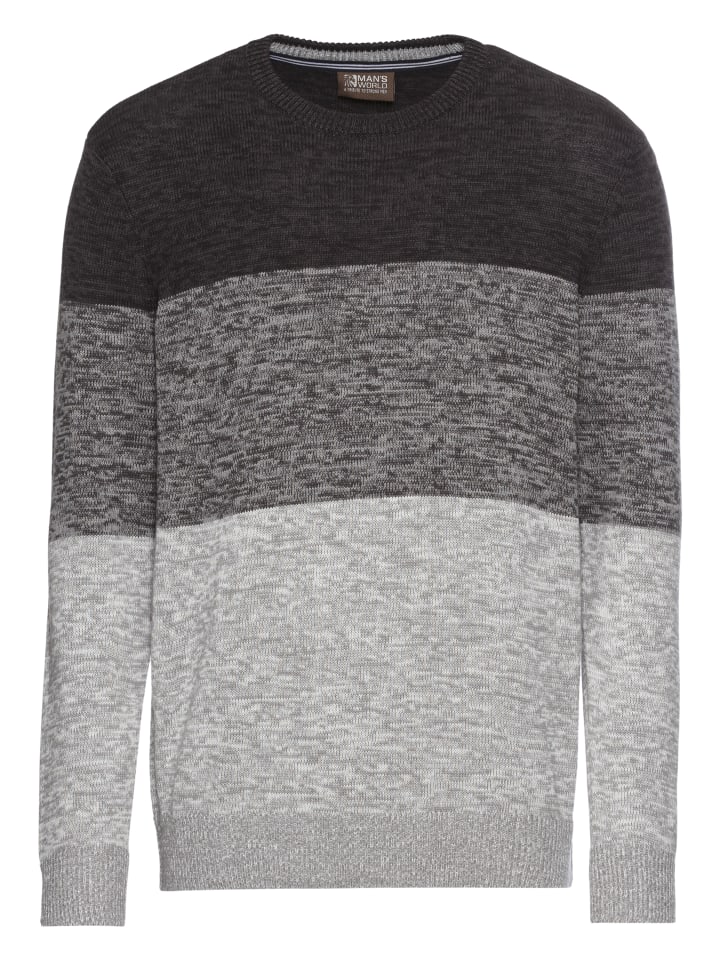 Свитер с круглым вырезом цвета серый антрацитовый меланж Man's World
Свитер с круглым вырезом цвета серый антрацитовый меланж Man's World