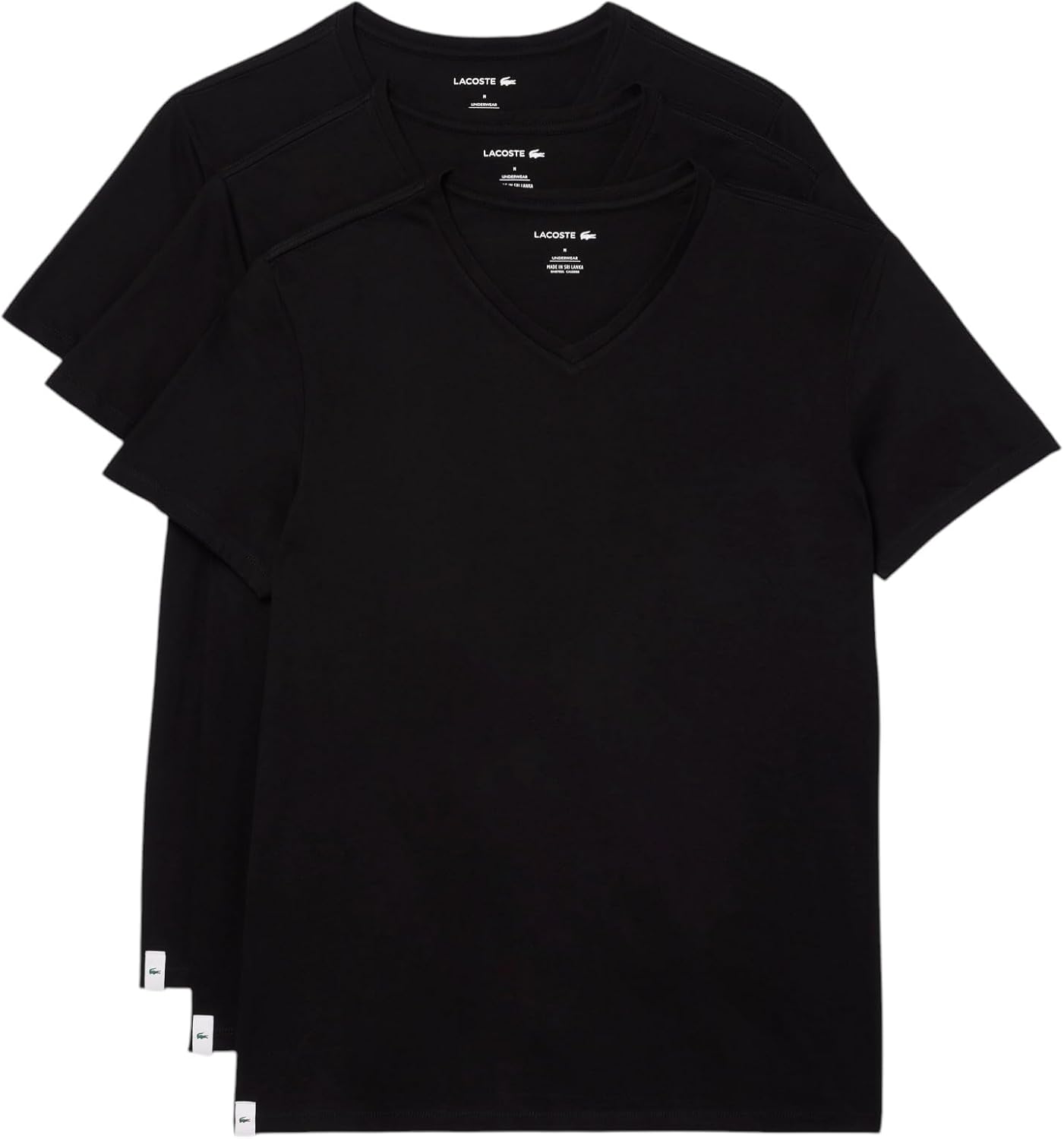 Футболка Lacoste Men's 100% Cotton Regular Fit V-Neck Undershirt, 3-Pack, Black, Черный, Футболка Lacoste Men's 100% Cotton Regular Fit V-Neck Undershirt, 3-Pack, Black
Футболка Lacoste Men's 100% Cotton Regular Fit V-Neck Undershirt, 3-Pack, Black, Черный, Футболка Lacoste Men's 100% Cotton Regular Fit V-Neck Undershirt, 3-Pack, Black