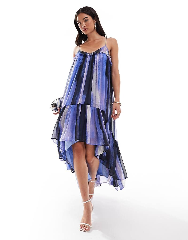 ASOS DESIGN – Шифоновое платье макси А-силуэта в полоску с необработанным подолом
ASOS DESIGN – Шифоновое платье макси А-силуэта в полоску с необработанным подолом