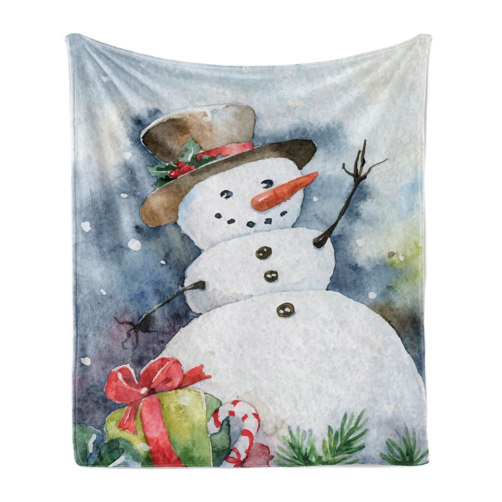 ABAKUHAUS Snowman Мягкое фланелевое флисовое одеяло, рождественская шапка и подарки, уютный плюш для использования внутри и снаружи, 125 x 175 см, разноцветный
ABAKUHAUS Snowman Мягкое фланелевое флисовое одеяло, рождественская шапка и подарки, уютный плюш для использования внутри и снаружи, 125 x 175 см, разноцветный
