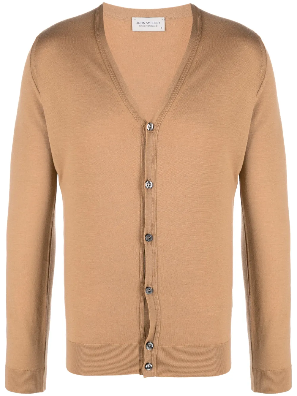 Кардиган из шерсти мериноса с V-образным вырезом John Smedley, коричневый
Кардиган из шерсти мериноса с V-образным вырезом John Smedley, коричневый