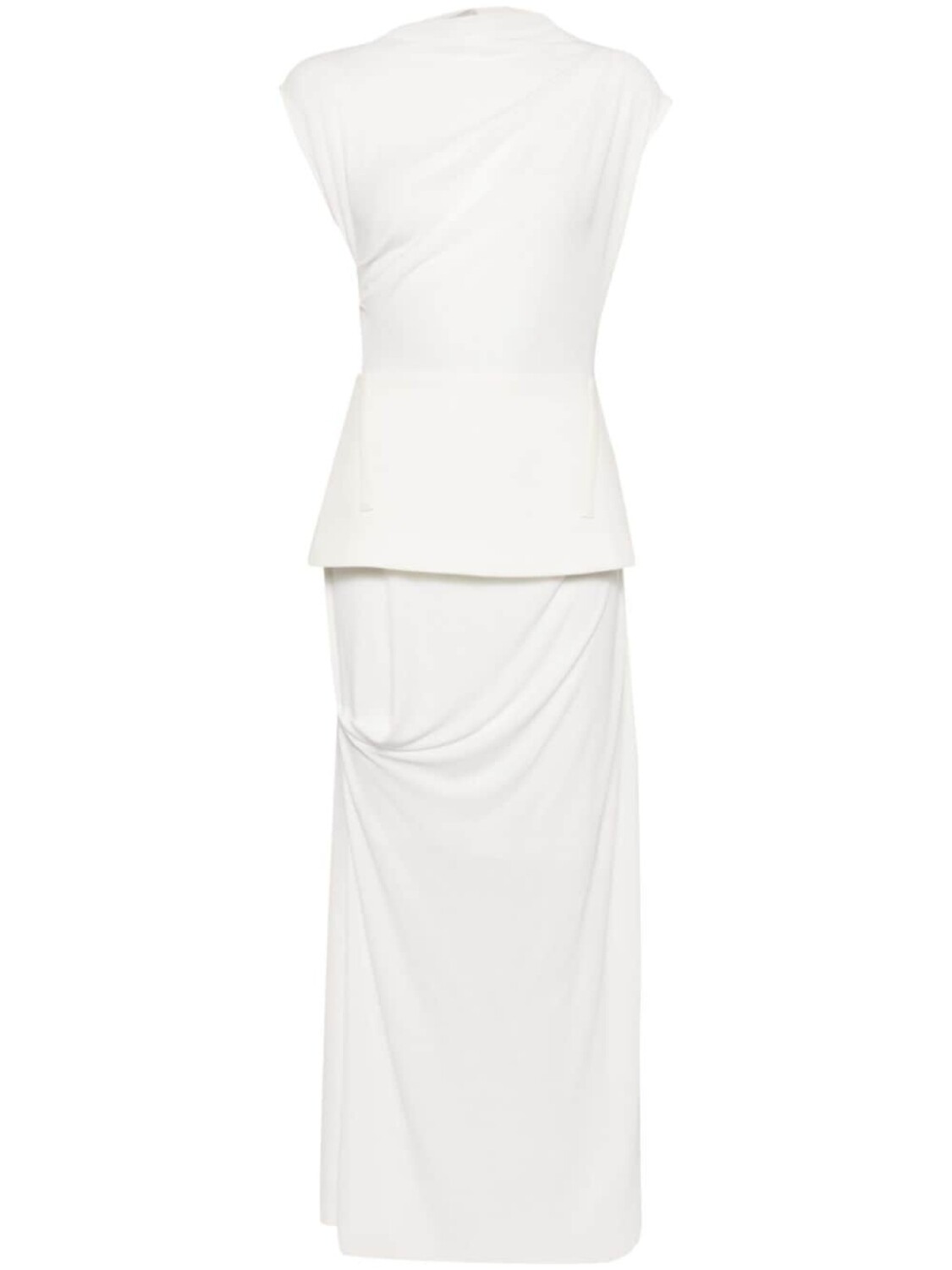 CHATS BY C.DAM платье миди из джерси с баской, белый
CHATS BY C.DAM платье миди из джерси с баской, белый