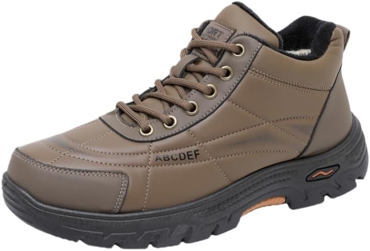 Зимние мужские ботинки: теплые ботильоны с меховой подкладкой, удобные, на шнуровке, водонепроницаемые, короткие обувь Hhhchpm, коричневый
Зимние мужские ботинки: теплые ботильоны с меховой подкладкой, удобные, на шнуровке, водонепроницаемые, короткие обувь Hhhchpm, коричневый