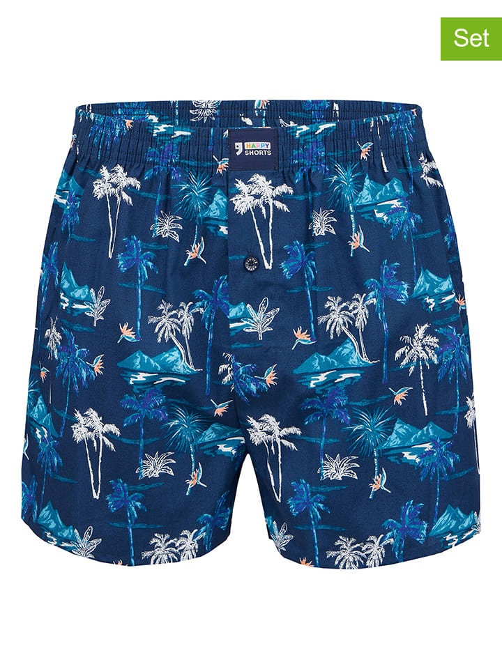 Happy Shorts Комплект из 2 штук: тканые боксерские шорты синего цвета
Happy Shorts Комплект из 2 штук: тканые боксерские шорты синего цвета