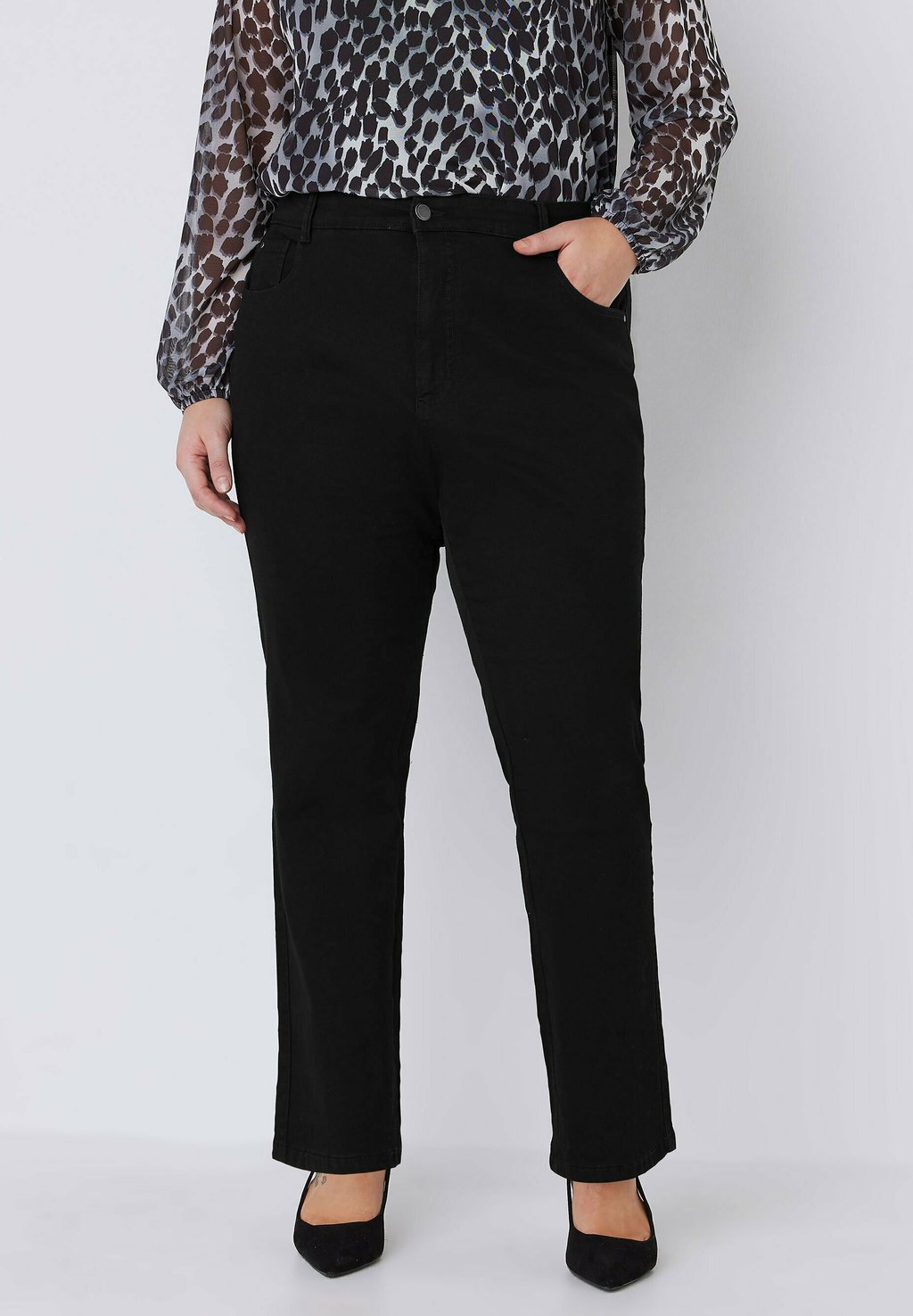 Джинсы прямого кроя Evans, антрацит 
Джинсы прямого кроя Evans, антрацит