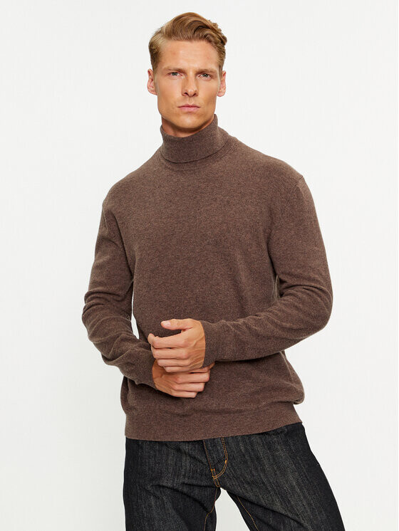 Свитер с высоким воротником обычного кроя United Colors Of Benetton, коричневый
Свитер с высоким воротником обычного кроя United Colors Of Benetton, коричневый