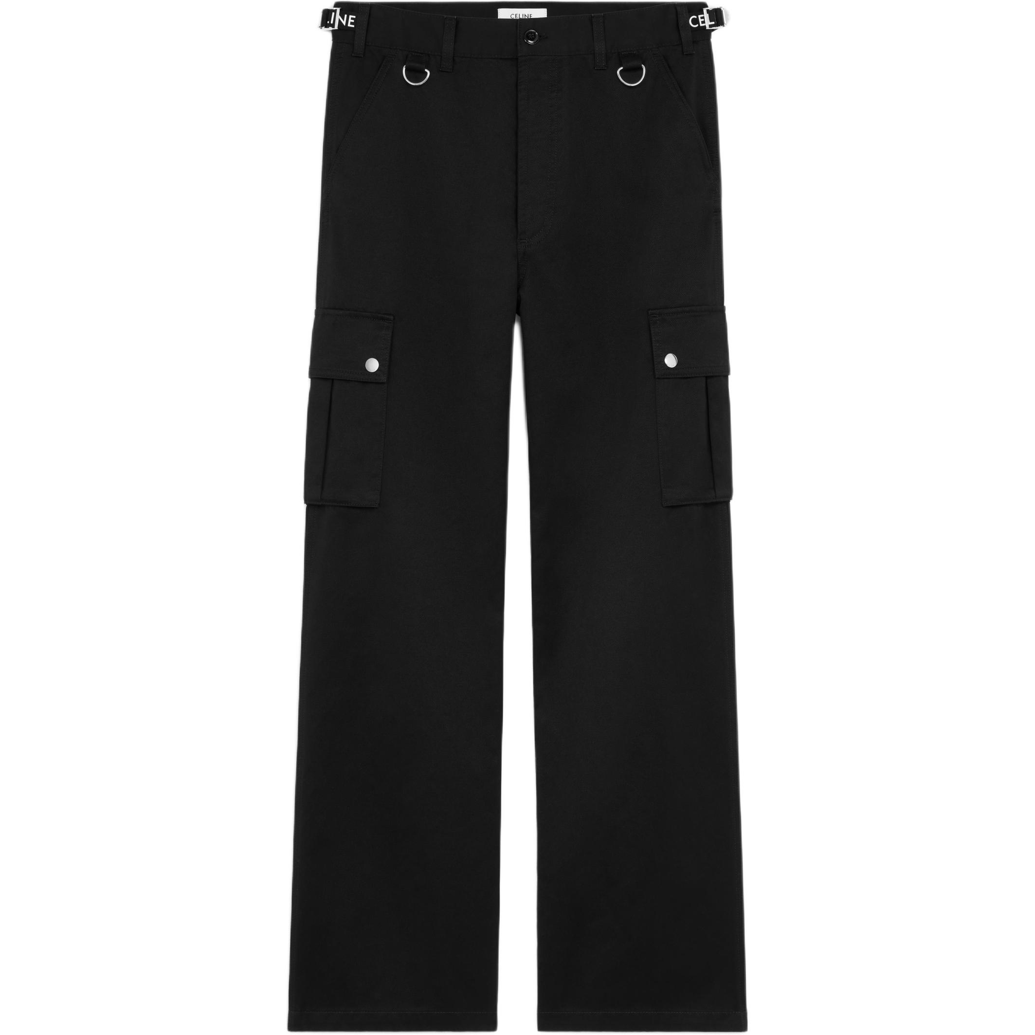 Средняя посадка свободные штаны карго CELINE, черный
Средняя посадка свободные штаны карго CELINE, черный