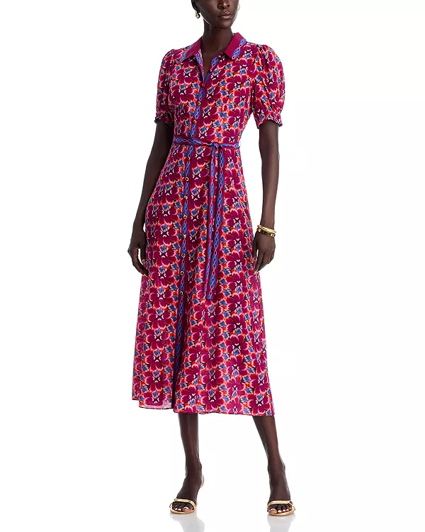 Шелковое платье-рубашка от Vanessa-D Saloni, мультиколор
Шелковое платье-рубашка от Vanessa-D Saloni, мультиколор