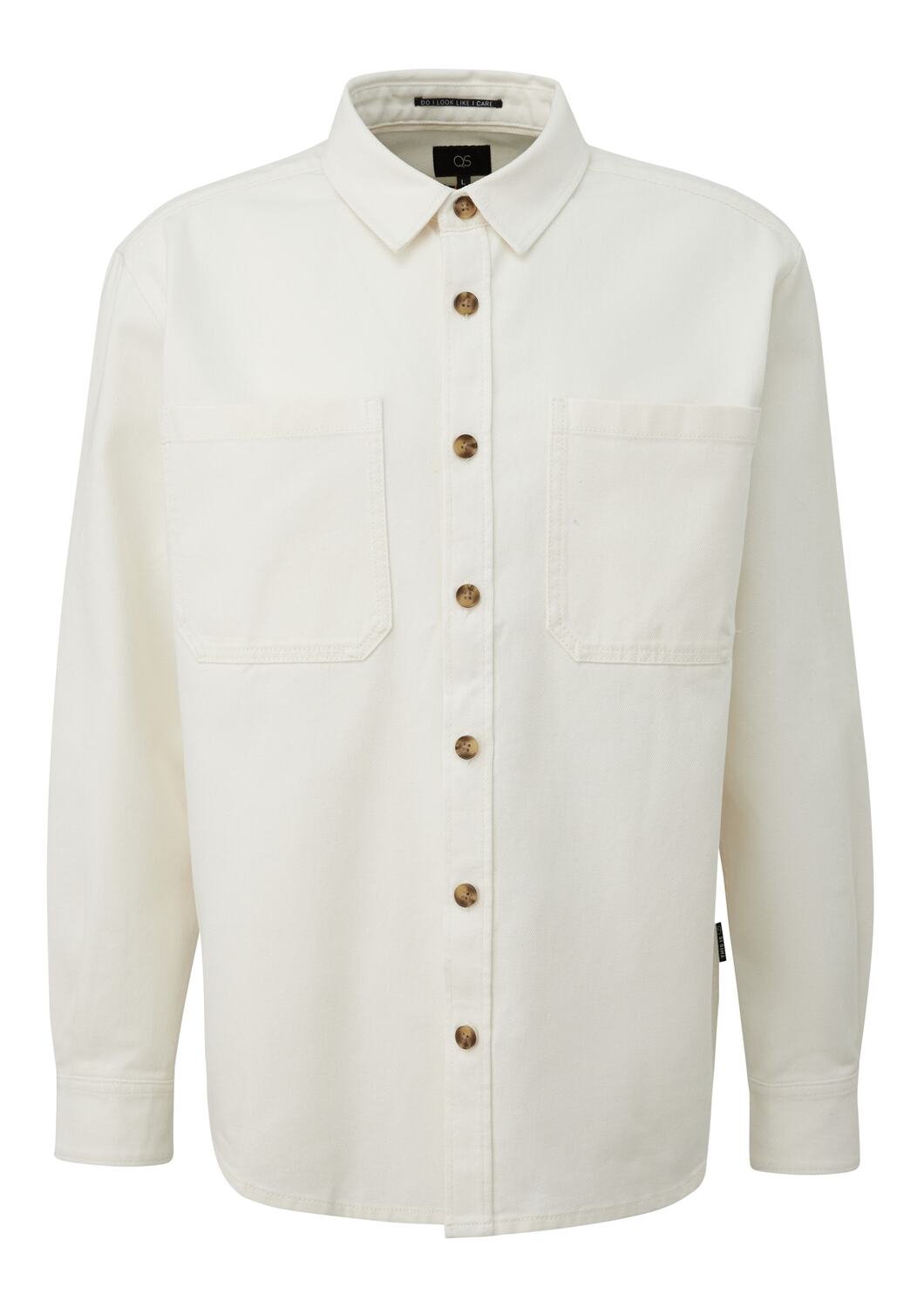 QS Рубашка на пуговицах комфортного кроя в кремовом цвете
QS Рубашка на пуговицах комфортного кроя в кремовом цвете