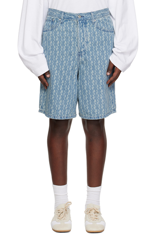 Dries Van Noten Синие выцветшие джинсовые шорты
Dries Van Noten Синие выцветшие джинсовые шорты