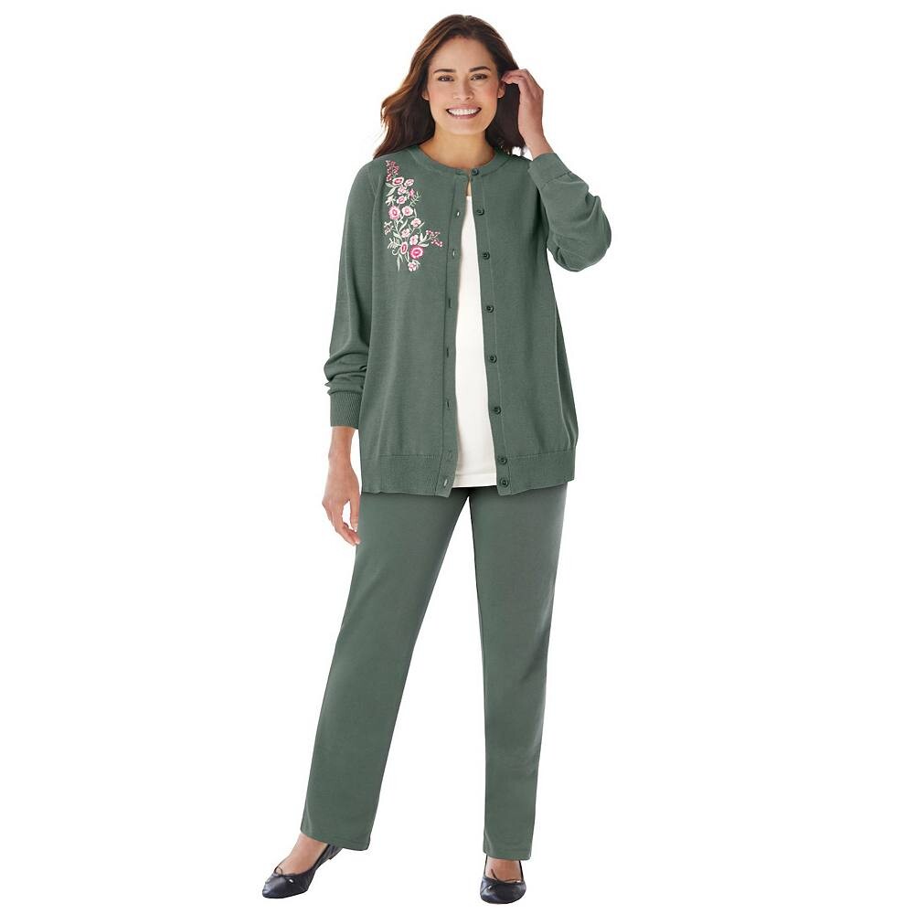 Женщина в идеальном женском кардигане с длинными рукавами больших размеров Woman Within, цвет Pine Flower Embroidery
Женщина в идеальном женском кардигане с длинными рукавами больших размеров Woman Within, цвет Pine Flower Embroidery