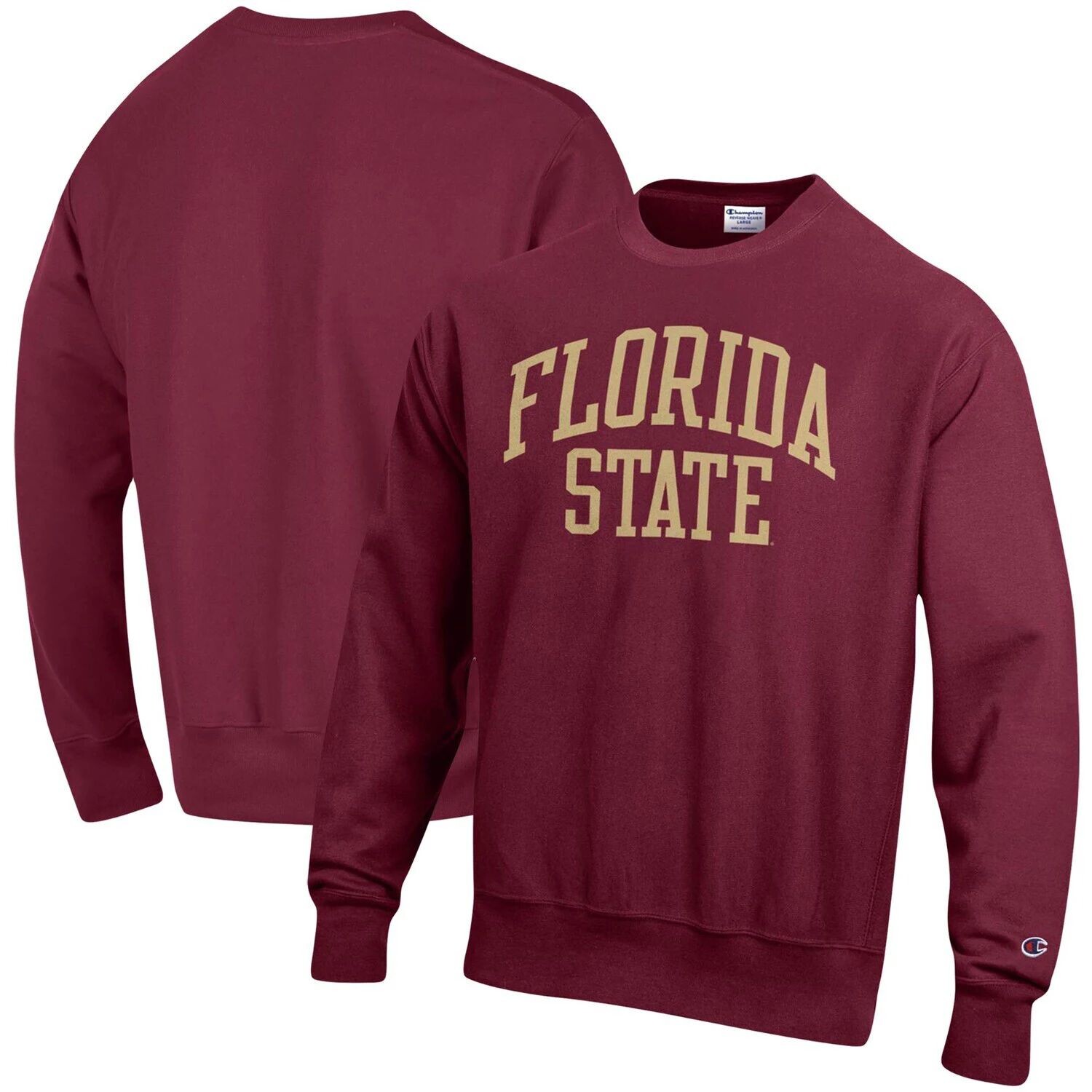 Мужской пуловер с принтом граната Florida State Seminoles Arch обратного переплетения и свитшот Champion
Мужской пуловер с принтом граната Florida State Seminoles Arch обратного переплетения и свитшот Champion
