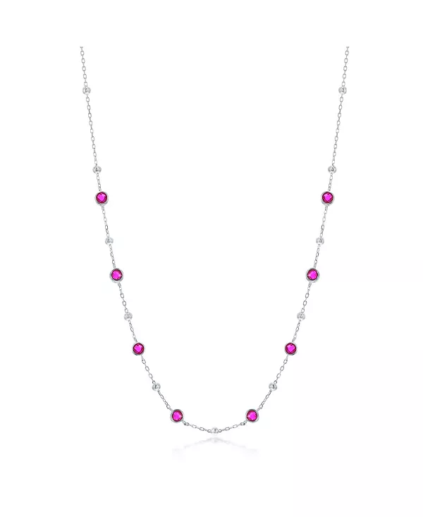 Ожерелье из стерлингового серебра с фианитами и бусинами (белого, зеленого, синего или красного цвета) Simona, ruby
Ожерелье из стерлингового серебра с фианитами и бусинами (белого, зеленого, синего или красного цвета) Simona, ruby