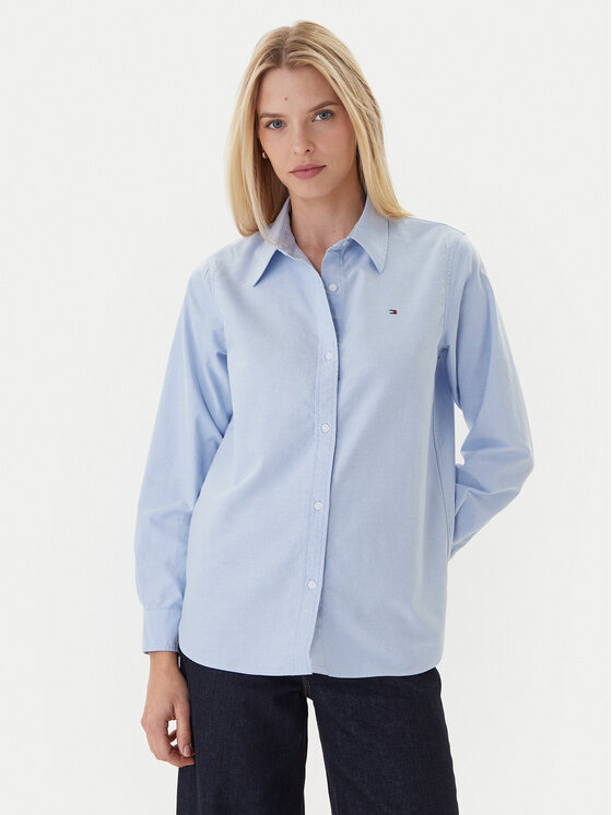 Рубашка relaxed fit WW0WW46111 Tommy Hilfiger, голубой
Рубашка relaxed fit WW0WW46111 Tommy Hilfiger, голубой