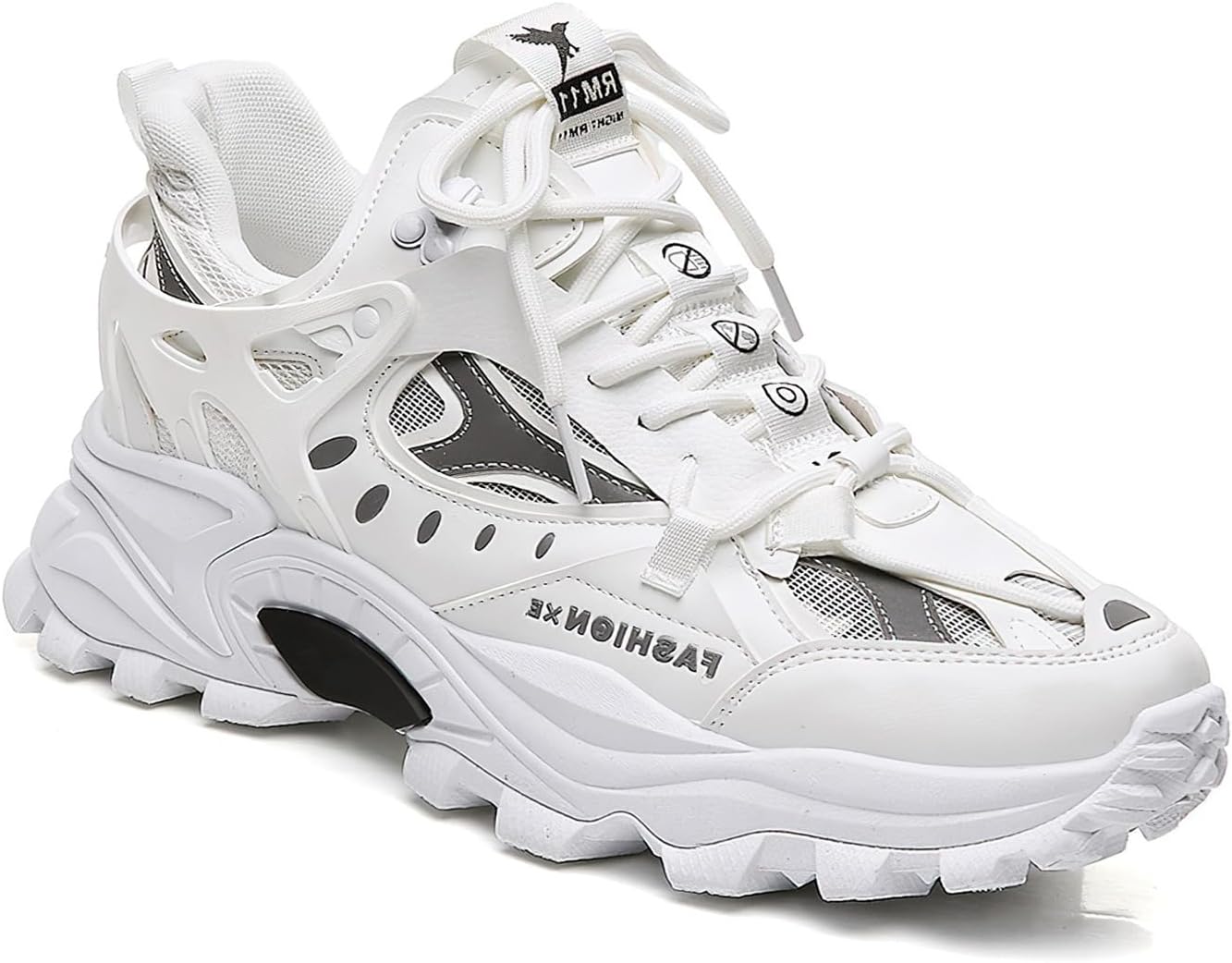 Мужские кроссовки Exusiai с массивной подошвой, стильные шнурованные кеды-«папа», платформенные спортивные кроссовки для ходьбы и бега, удобные и прочные, белый
Мужские кроссовки Exusiai с массивной подошвой, стильные шнурованные кеды-«папа», платформенные спортивные кроссовки для ходьбы и бега, удобные и прочные, белый