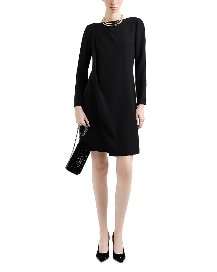 Плиссированное платье-футляр Techno Candy с плечевыми вставками Emporio Armani, черный
Плиссированное платье-футляр Techno Candy с плечевыми вставками Emporio Armani, черный