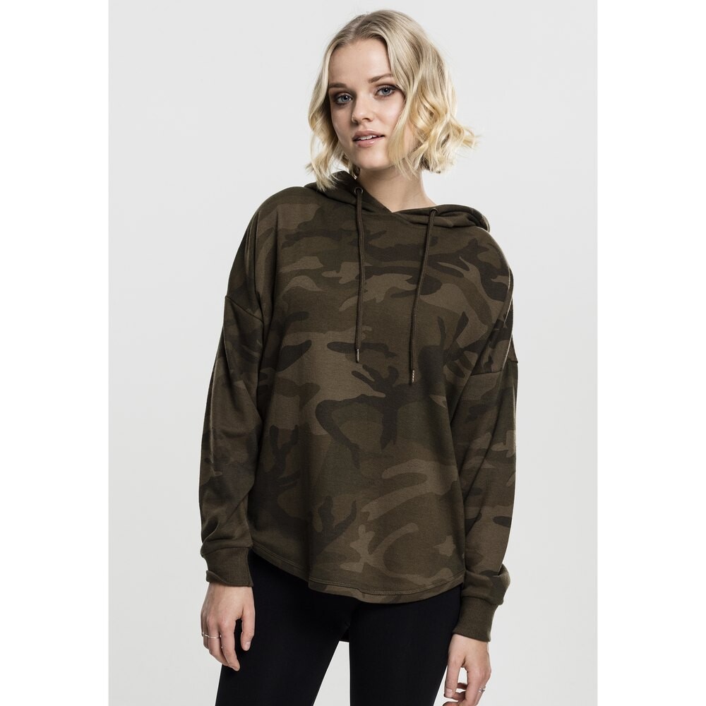 Толстовка Urban Classics Camo, зеленый 
Толстовка Urban Classics Camo, зеленый