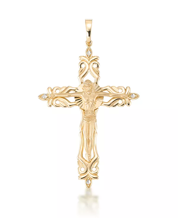 Подвеска-Распятие из 10-каратного желтого золота Macy'S, yellow
Подвеска-Распятие из 10-каратного желтого золота Macy'S, yellow