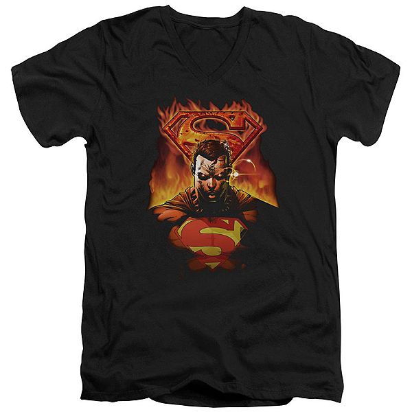 Футболка с V-образным вырезом Superman man on fire Licensed Character
Футболка с V-образным вырезом Superman man on fire Licensed Character