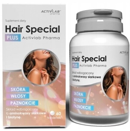 Hair Special Plus, Витамины + биотин, 60 таблеток.
Hair Special Plus, Витамины + биотин, 60 таблеток.